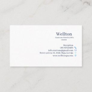 Hotel & Wellness-Center Business Card Visitenkarte