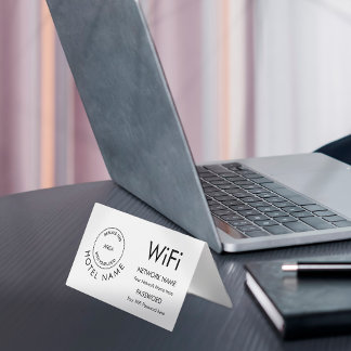 Hotel WiFi Details für Gäste Logo Jede Farbe