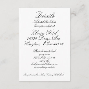 Hoteldetails Begleitkarte