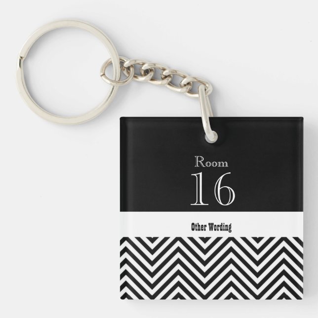 Hotelhäuschen-Erholungsort-Zimmerschlüssel Schlüsselanhänger (Vorderseite)