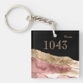 Hotellodge Resort Rose Goldmedaille Schlüsselanhänger