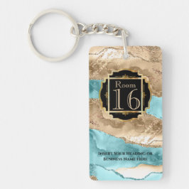 Hotellodge Resort Schlüssel für Gode-Marmor Schlüsselanhänger
