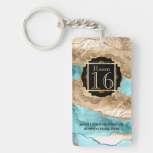 Hotellodge Resort Schlüssel für Gode-Marmor Schlüsselanhänger