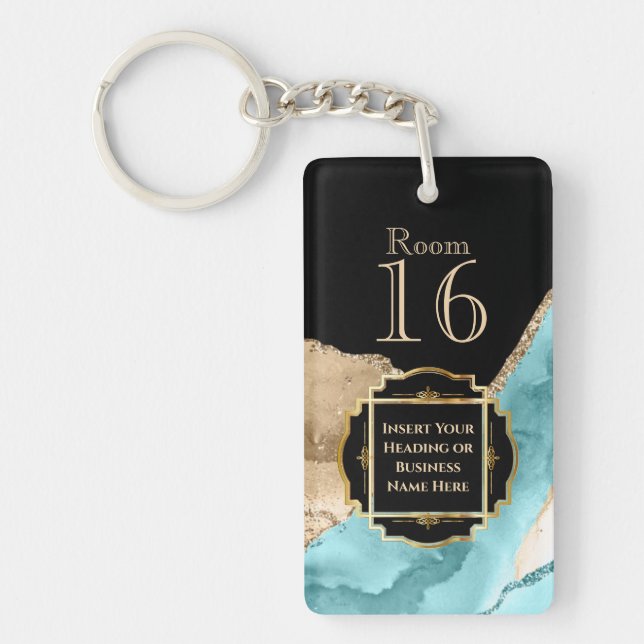 Hotellodge Resort Schlüssel für Gode-Marmor Schlüsselanhänger (Vorderseite)