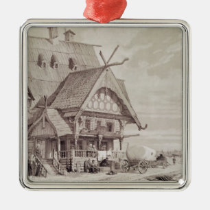 Hotels und Gast-Häuser Silbernes Ornament