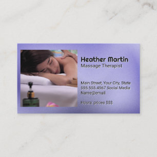 Hotelservices   Spa   Massage Visitenkarte