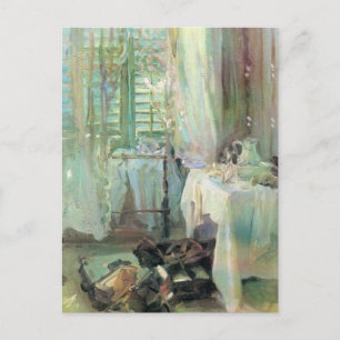 Hotelzimmer von John Singer Sargent Postkarte