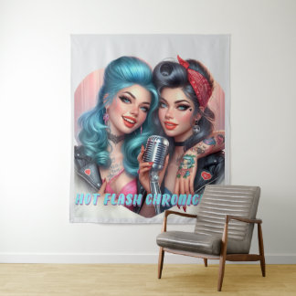 HotFlash Chronicles Tapestry Wandteppich