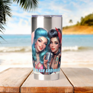 Hotflash Chronicles Tumbler - Sip, Lachen, wiederh Thermobecher