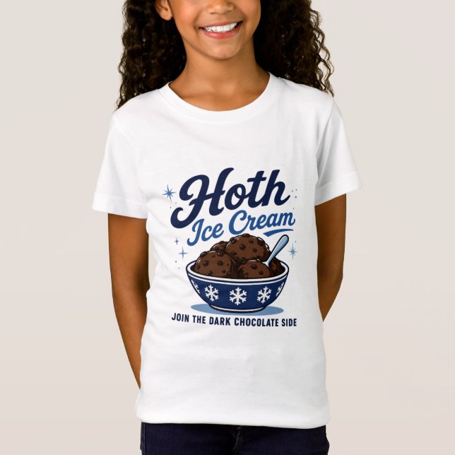 Hoth Eiscreme Dunkle Schokolade Lustig T-Shirt (Vorderseite)