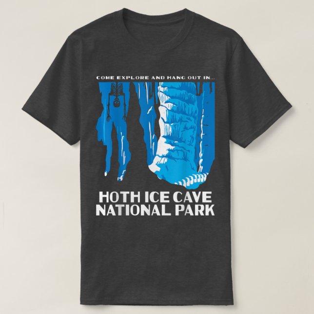 Hoth Ice Cave Nationalpark  T-Shirt (Design vorne)