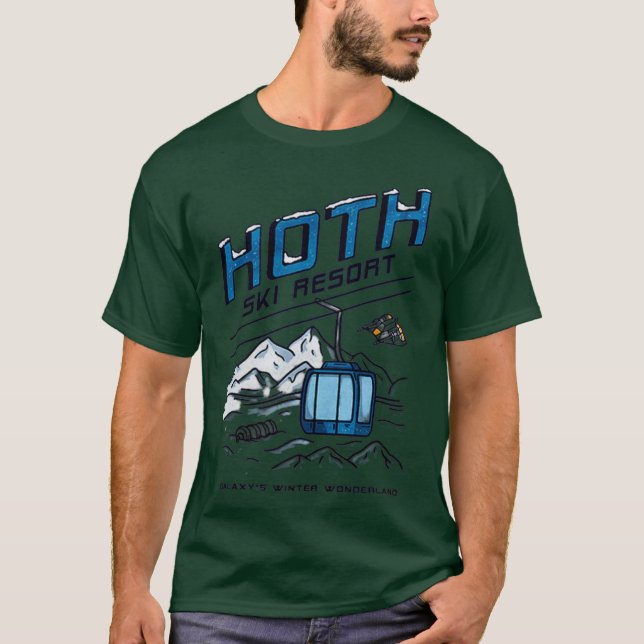 Hoth Ski Resort Funny T-Shirt (Vorderseite)