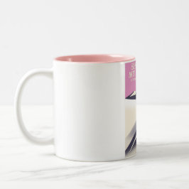 Hotham, Viktorianisches Alpenposter. Zweifarbige Tasse