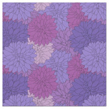Hothouse Dahlias Lila Floral Print