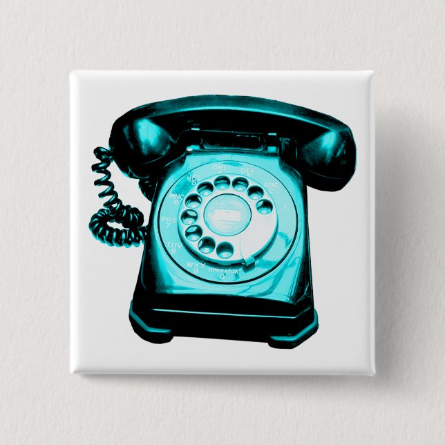 Hotline Cyan Button (Vorderseite)