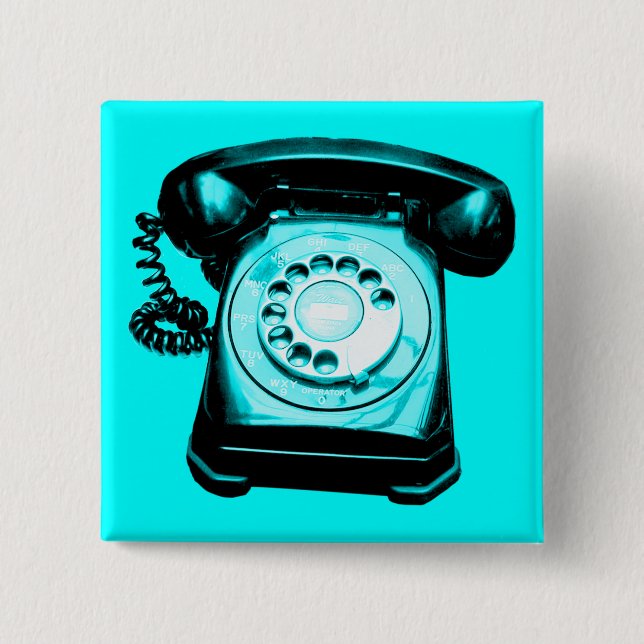 Hotline Cyan Button (Vorderseite)