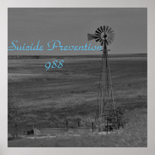Hotline für Suzidprävention Motivierend Poster