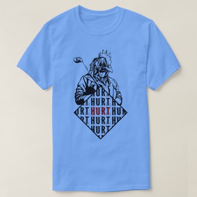 Hotline Miami Chicken Golf Club HURT Hemd 1 T-Shirt (Design vorne)