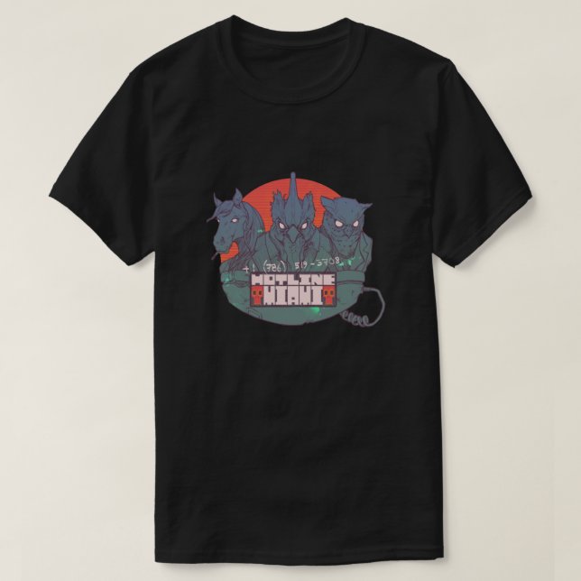 HOTLINE MIAMI Classic T-Shirt (Design vorne)