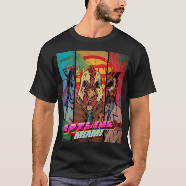 Hotline Miami T-Shirt (Vorderseite)