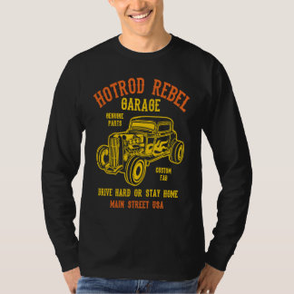 Hotrod Rebel Automotive Nostalgia Old Car 3 T-Shirt