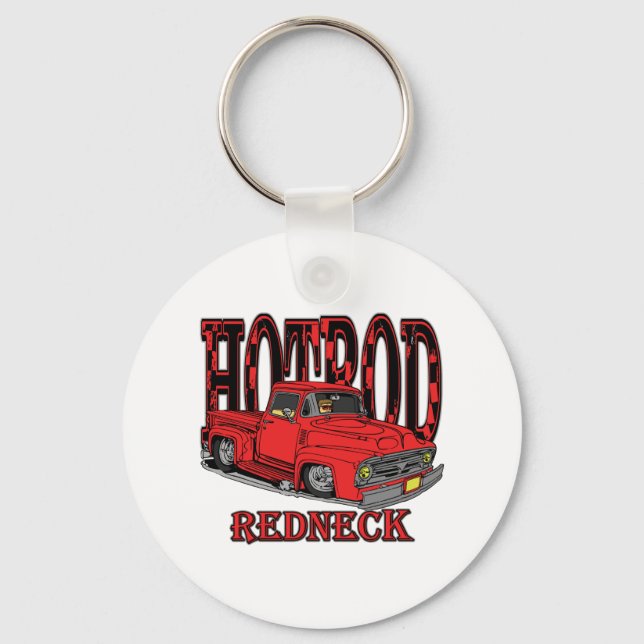 Hotrod Redneck Schlüsselanhänger (Vorderseite)