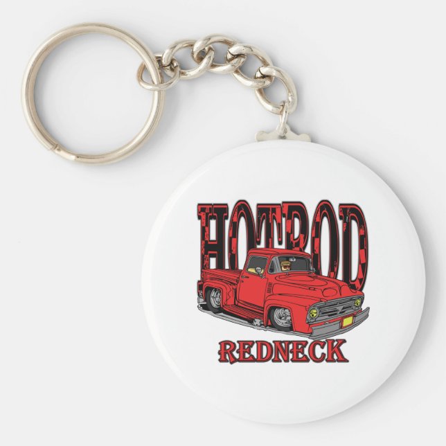 Hotrod Redneck Schlüsselanhänger (Vorne)