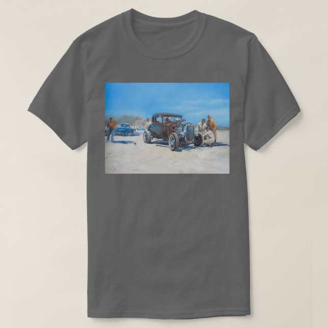 Hotrod-Spaß auf Bonneville Salzlatten T-Shirt (Design vorne)