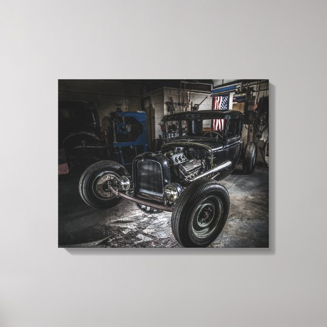 Hotrod Wrapped Canvas Leinwanddruck (Vorderseite)