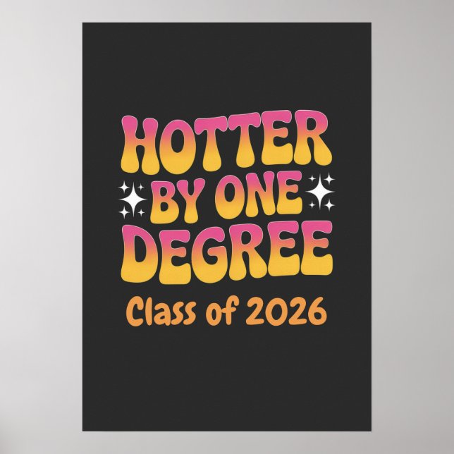 Hotter By One Degree Graduation 2026  Poster (Vorne)