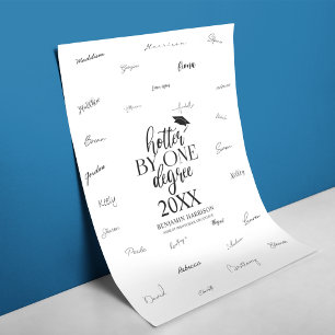 Hotter nach einem Grad Abschluss Unterschrift Poster