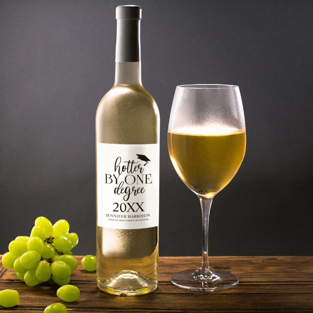 Hotter nach einem Grad | Weinetikett Abschluss (Von Creator hochgeladen)