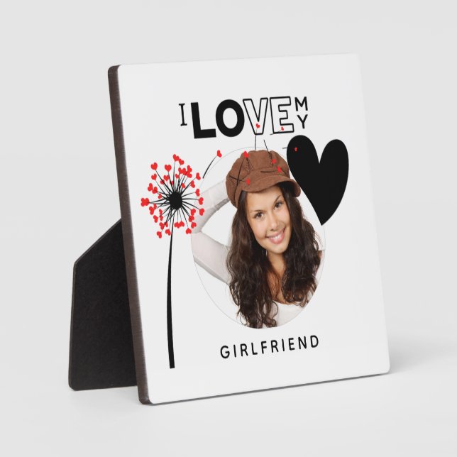 HOTTEST Girlfriend Alert! Foto I Liebe Mein GF Awa Fotoplatte (Vorderseite)