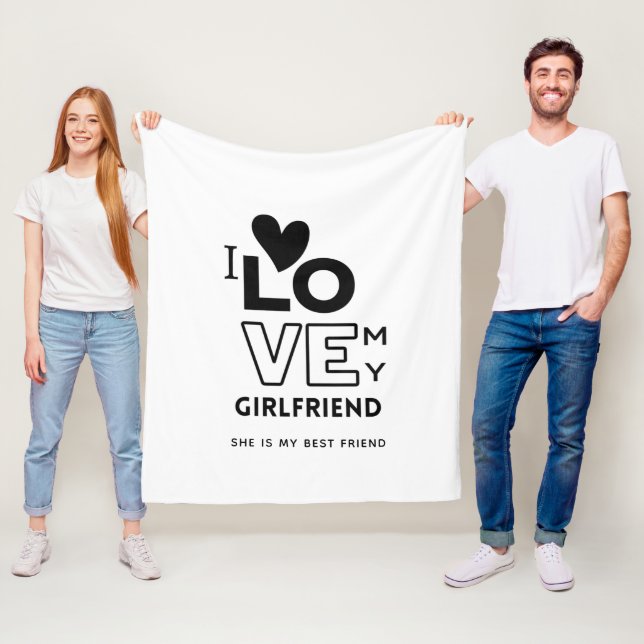 HOTTEST Girlfriend Alert! I Liebe Mein GF Award TE Fleecedecke (Beispiel)
