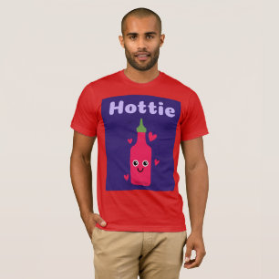 HOTTIE FUNNY HOT SAUCE T - SHIRT