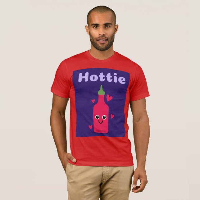 HOTTIE FUNNY HOT SAUCE T - SHIRT (Vorne ganz)