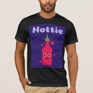 HOTTIE FUNNY HOT SAUCE T - SHIRT