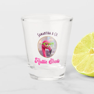 Hottie Shots Club Lustiger Flamingo Junggesellinne Schnapsglas
