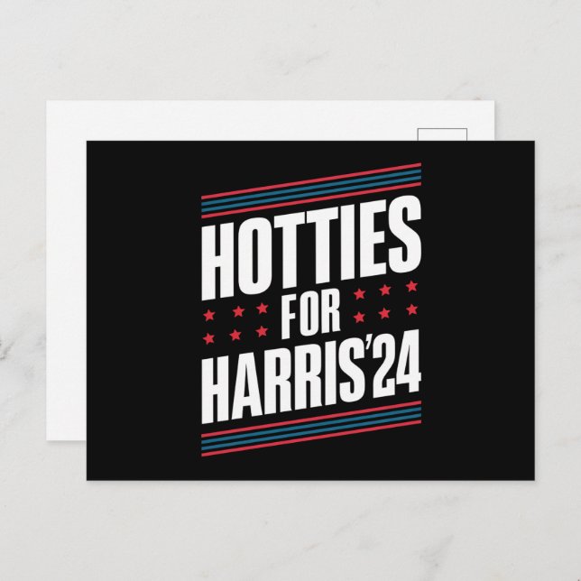 Hotties für Kamala Harris 2024 Postkarte (Vorne/Hinten)