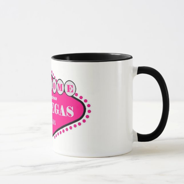 Hotty Pink Las Vegas Logo Tasse (Rechts)