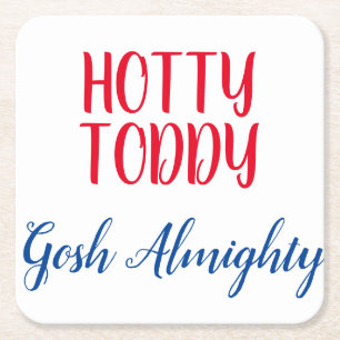 Hotty Toddy Napkins Rechteckiger Pappuntersetzer