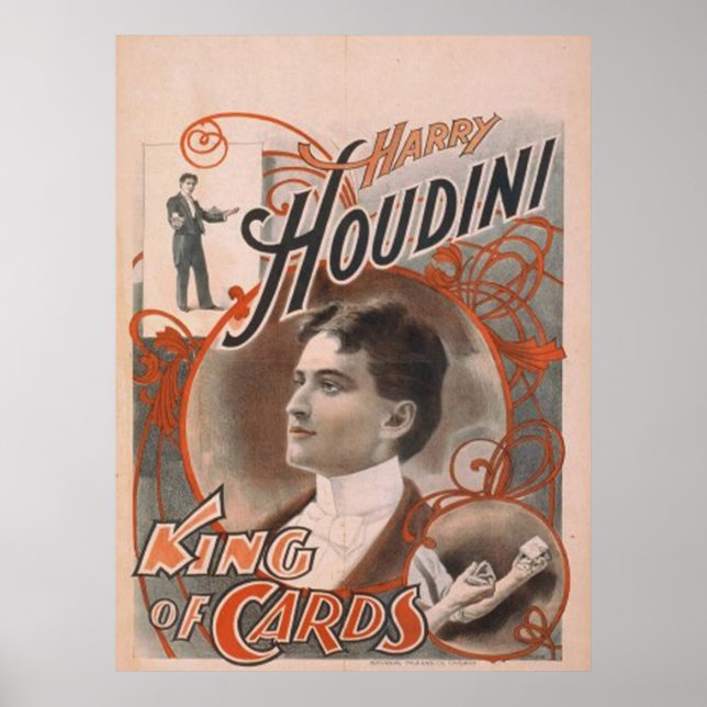 Houdini King of Cards Poster (Vorne)