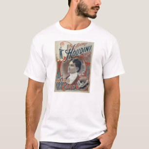 Houdini, König der Karten-Vintagen Anzeige T-Shirt