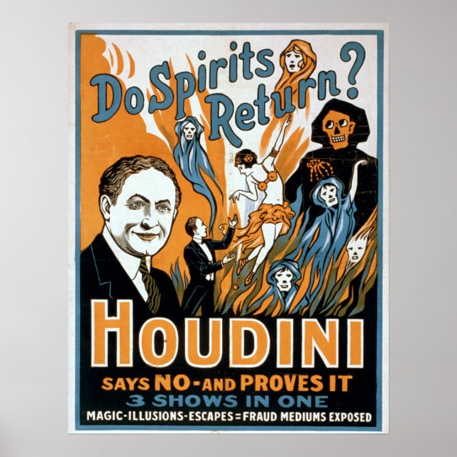 Houdini Magician Poster (Vorne)