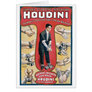 Houdini ~ Vintage Handschellen-Entfesselungskünstl