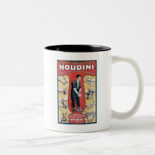 Houdini Vintage Magie Zweifarbige Tasse