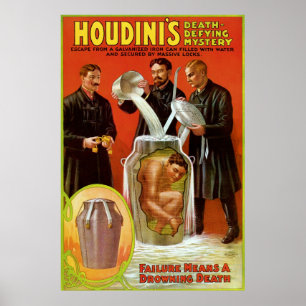 Houdinis Todesherausforderndes Geheimnis Poster