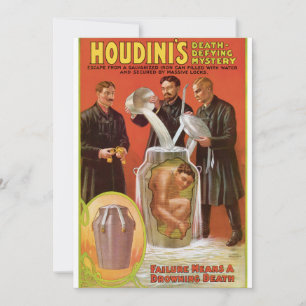 Houdinis Todesmutiges Mysterium, 1908 Poster