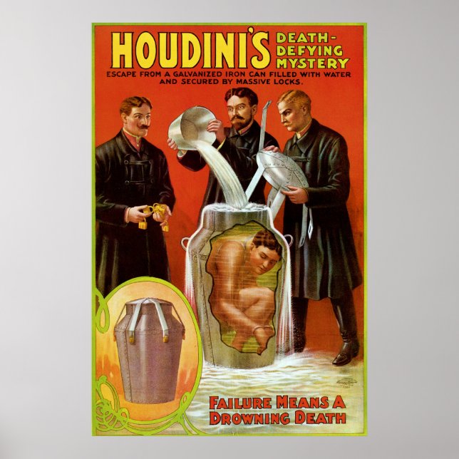 Houdinis todfeindliches Mysterium Poster (Vorne)