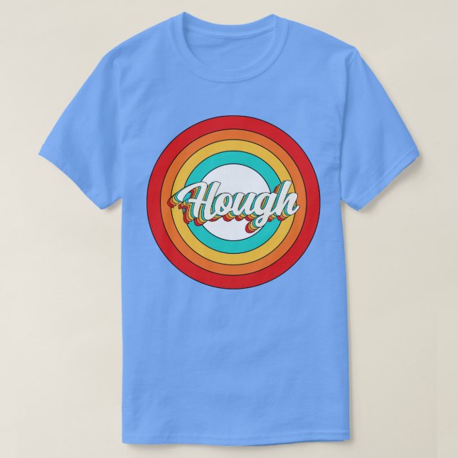 Hough Name Shirt Vintag Hough Circle (Design vorne)